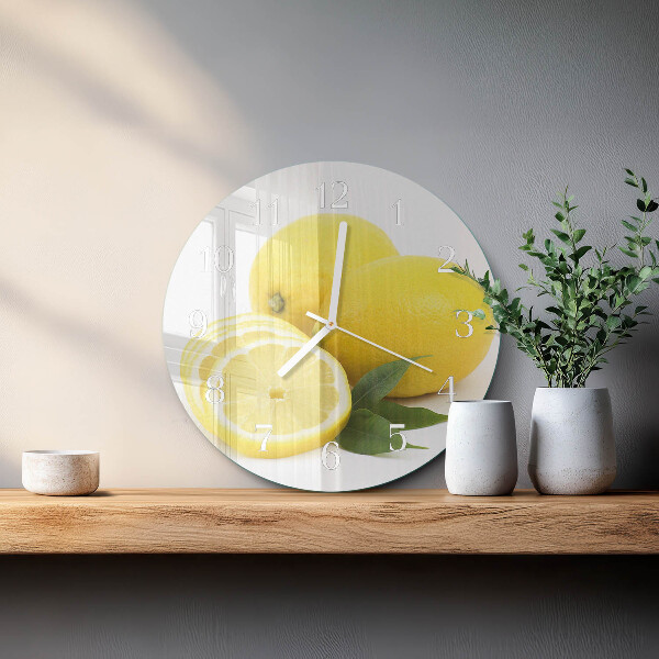 Orologio rotondo limoni