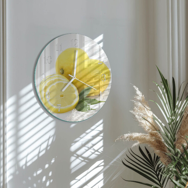 Orologio rotondo limoni
