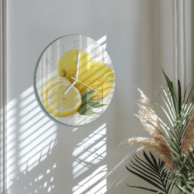 Orologio rotondo limoni