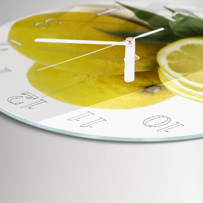 Orologio rotondo limoni