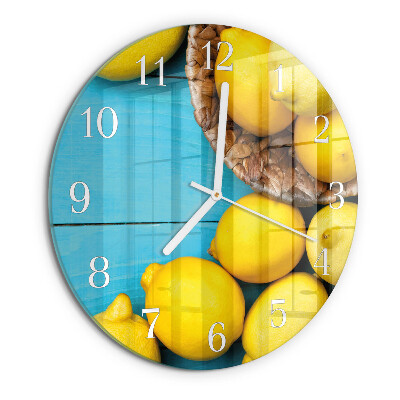 Orologio rotondo limoni