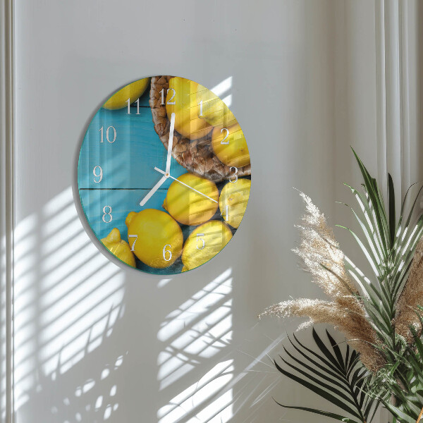 Orologio rotondo limoni