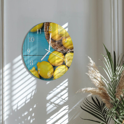 Orologio rotondo limoni