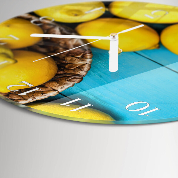 Orologio rotondo limoni