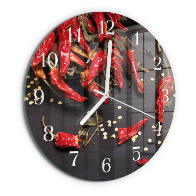 Orologio rotondo peperoncini