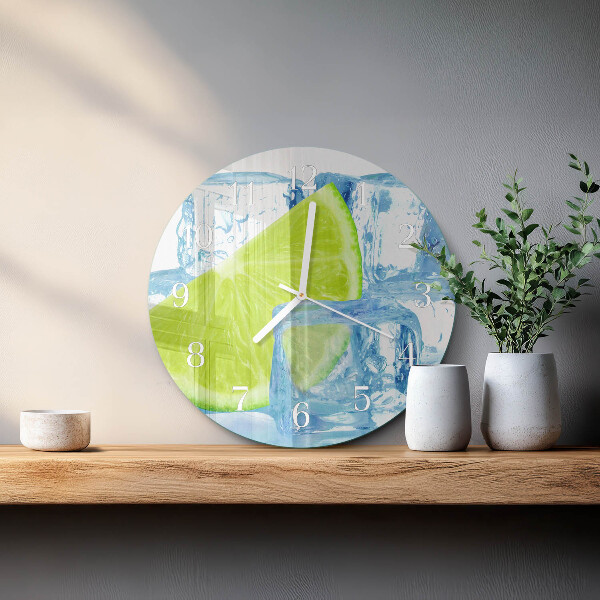 Orologio rotondo Ghiaccio al lime