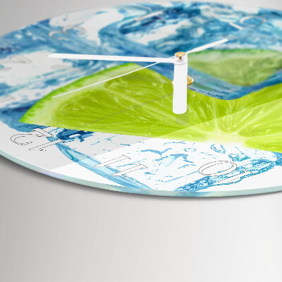 Orologio rotondo Ghiaccio al lime