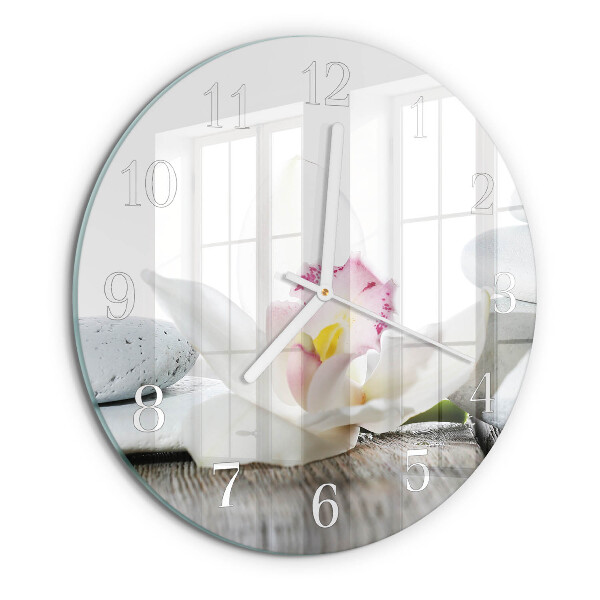 Orologio rotondo Orchidea