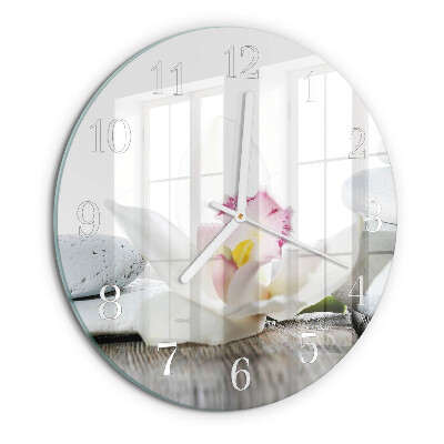 Orologio rotondo Orchidea