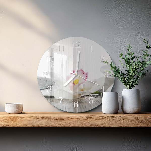 Orologio rotondo Orchidea