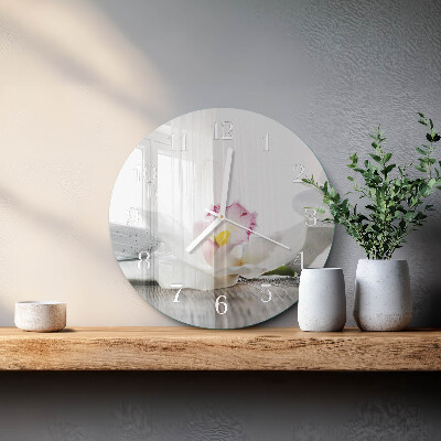 Orologio rotondo Orchidea