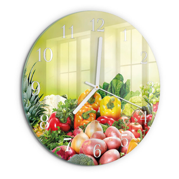 Orologio rotondo Verdure