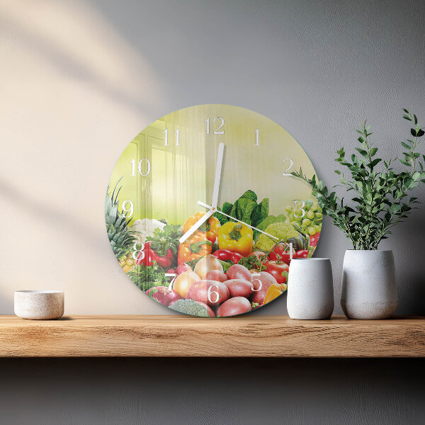 Orologio rotondo Verdure