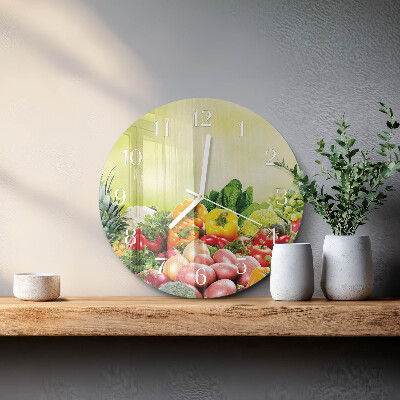 Orologio rotondo Verdure