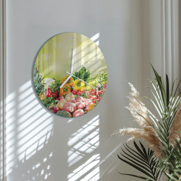 Orologio rotondo Verdure