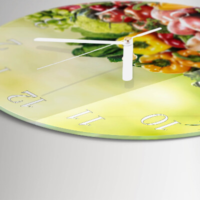Orologio rotondo Verdure