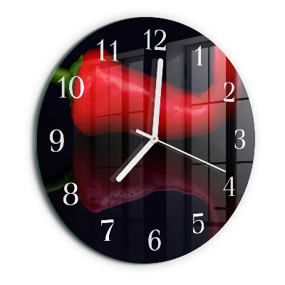 Orologio rotondo peperoncini
