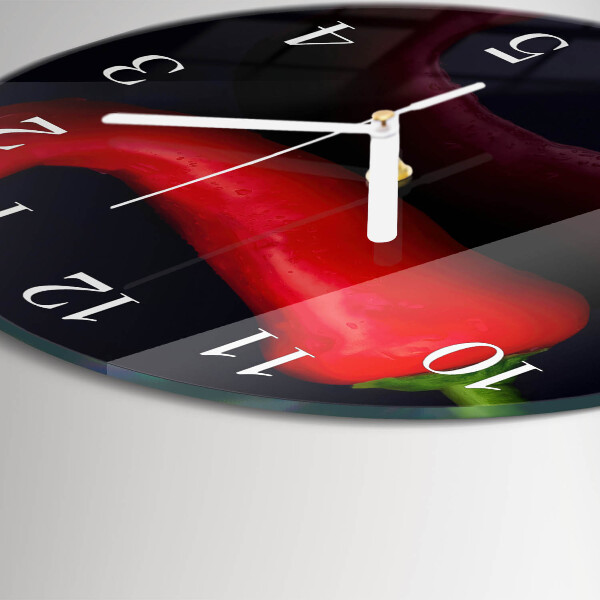 Orologio rotondo peperoncini