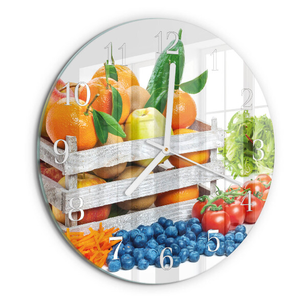 Orologio rotondo Verdure