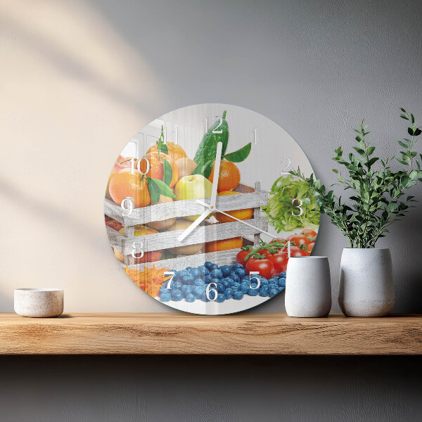 Orologio rotondo Verdure