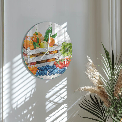 Orologio rotondo Verdure