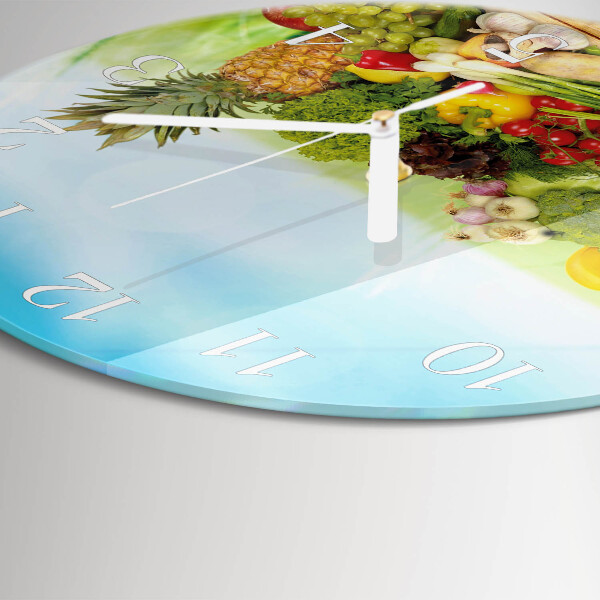 Orologio rotondo Verdure Frutta
