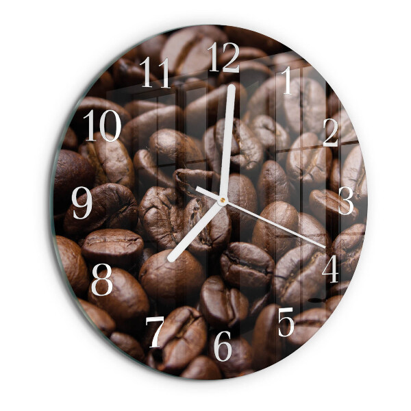 Orologio rotondo chicchi di caffè
