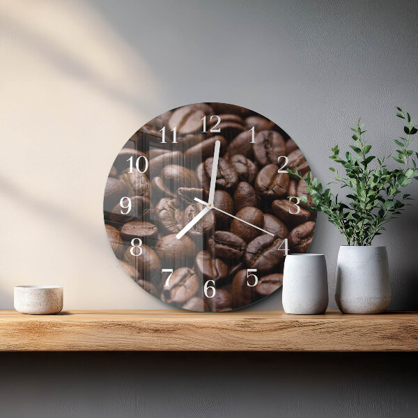 Orologio rotondo chicchi di caffè