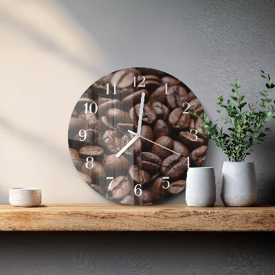 Orologio rotondo chicchi di caffè