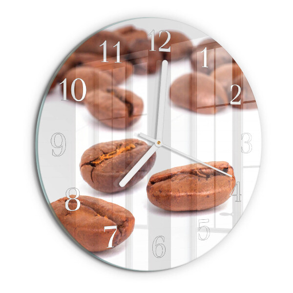 Orologio rotondo chicchi di caffè