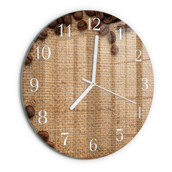 Orologio rotondo chicchi di caffè