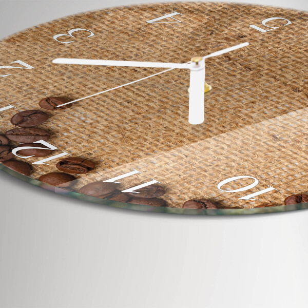 Orologio rotondo chicchi di caffè