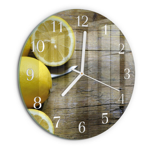 Orologio rotondo limoni succosi