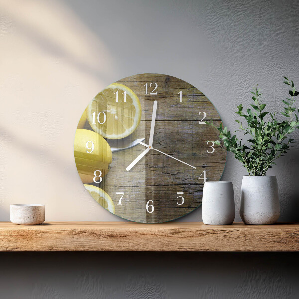 Orologio rotondo limoni succosi