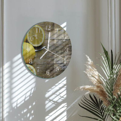 Orologio rotondo limoni succosi