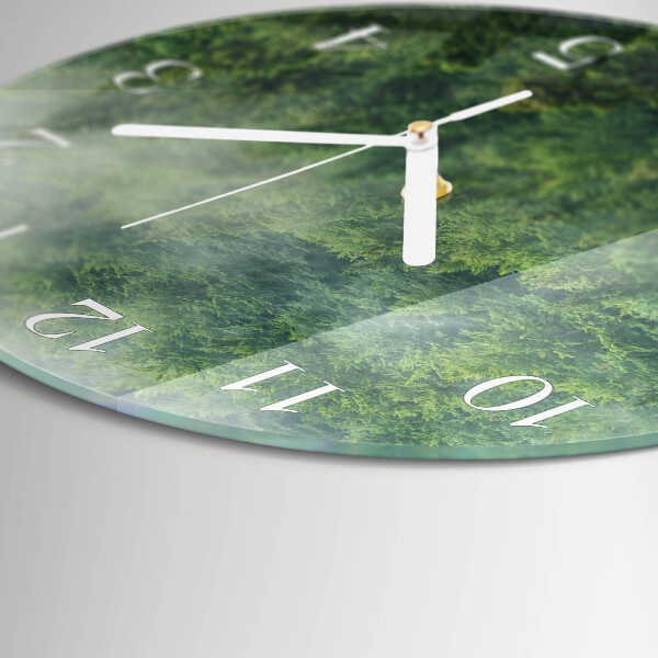 Orologio rotondo Foresta nebbiosa