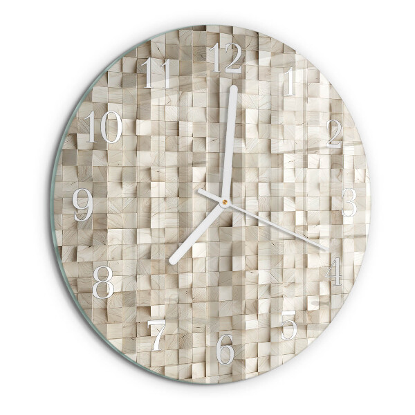 Orologio rotondo mosaico in stucco