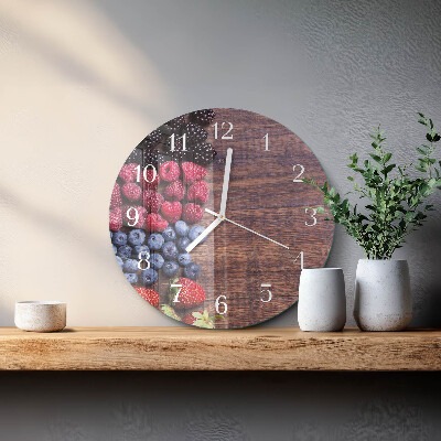 Orologio rotondo Frutti di bosco