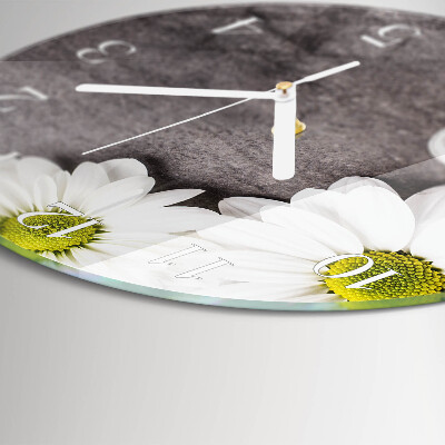 Orologio rotondo Fiori e pietre