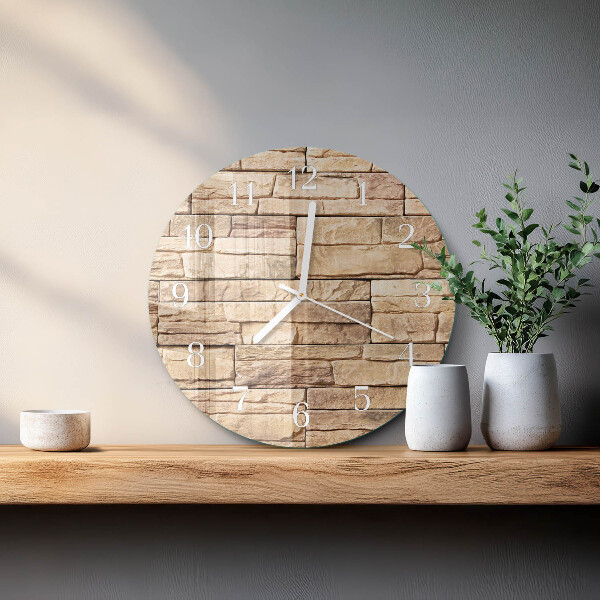 Orologio rotondo Clinker