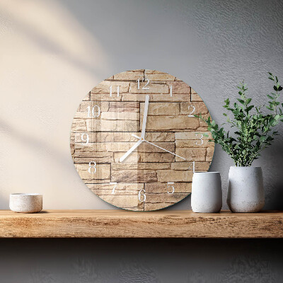 Orologio rotondo Clinker