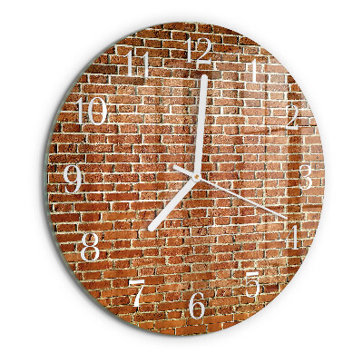 Orologio rotondo Mattone