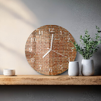 Orologio rotondo Mattone