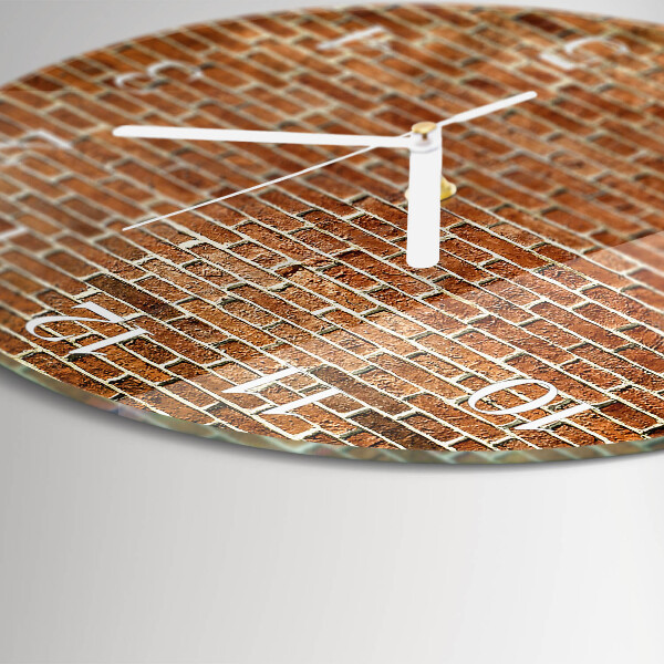 Orologio rotondo Mattone