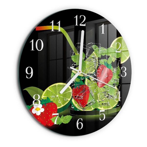 Orologio rotondo Fragola e lime