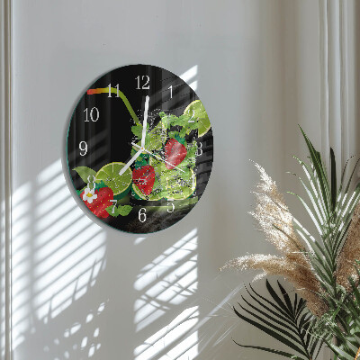 Orologio rotondo Fragola e lime
