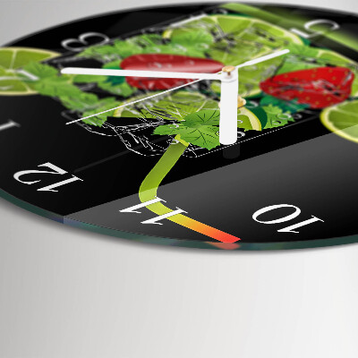 Orologio rotondo Fragola e lime