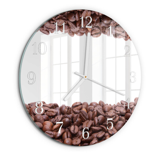 Orologio rotondo chicchi di caffè