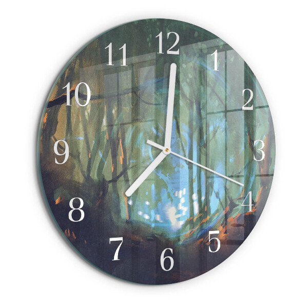 Orologio rotondo Foresta mistica