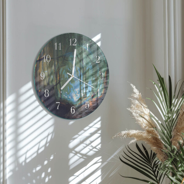 Orologio rotondo Foresta mistica